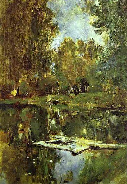 Valentin Serov Pond in Abramtsevo oil painting picture